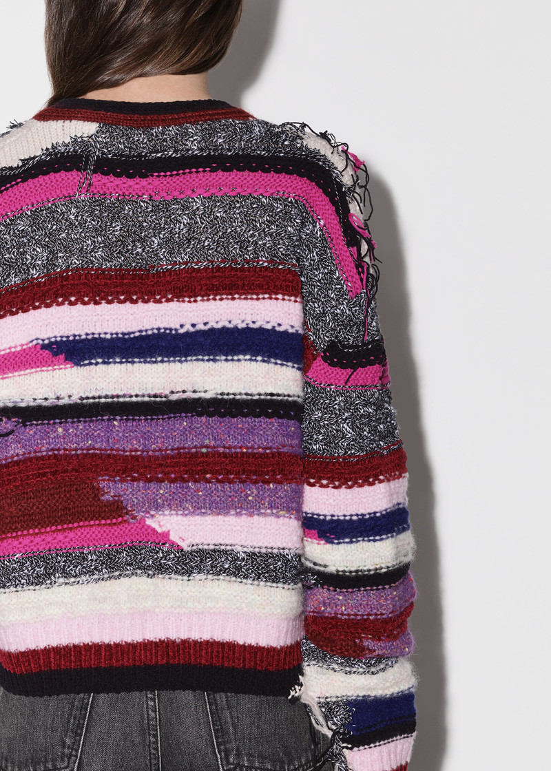 MULTI YARN STRIPE CARDIGAN 7