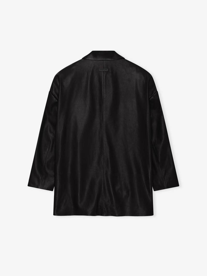 Leather Relaxed Blazer 4