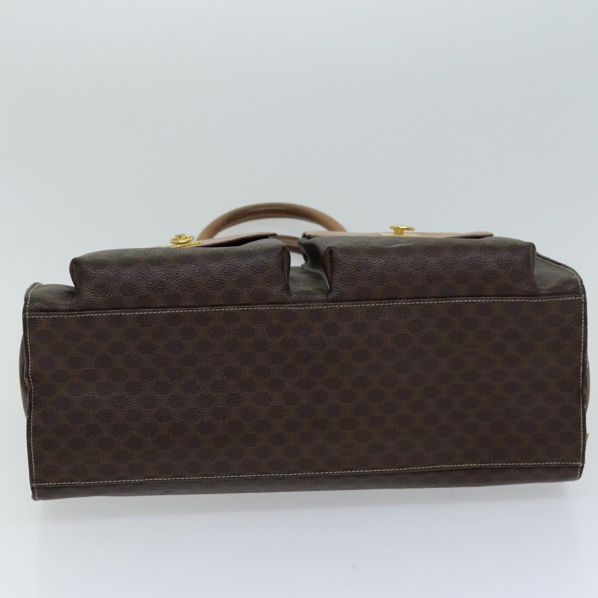 CELINE Macadam Canvas Tote Bag Pvc Brown - 5
