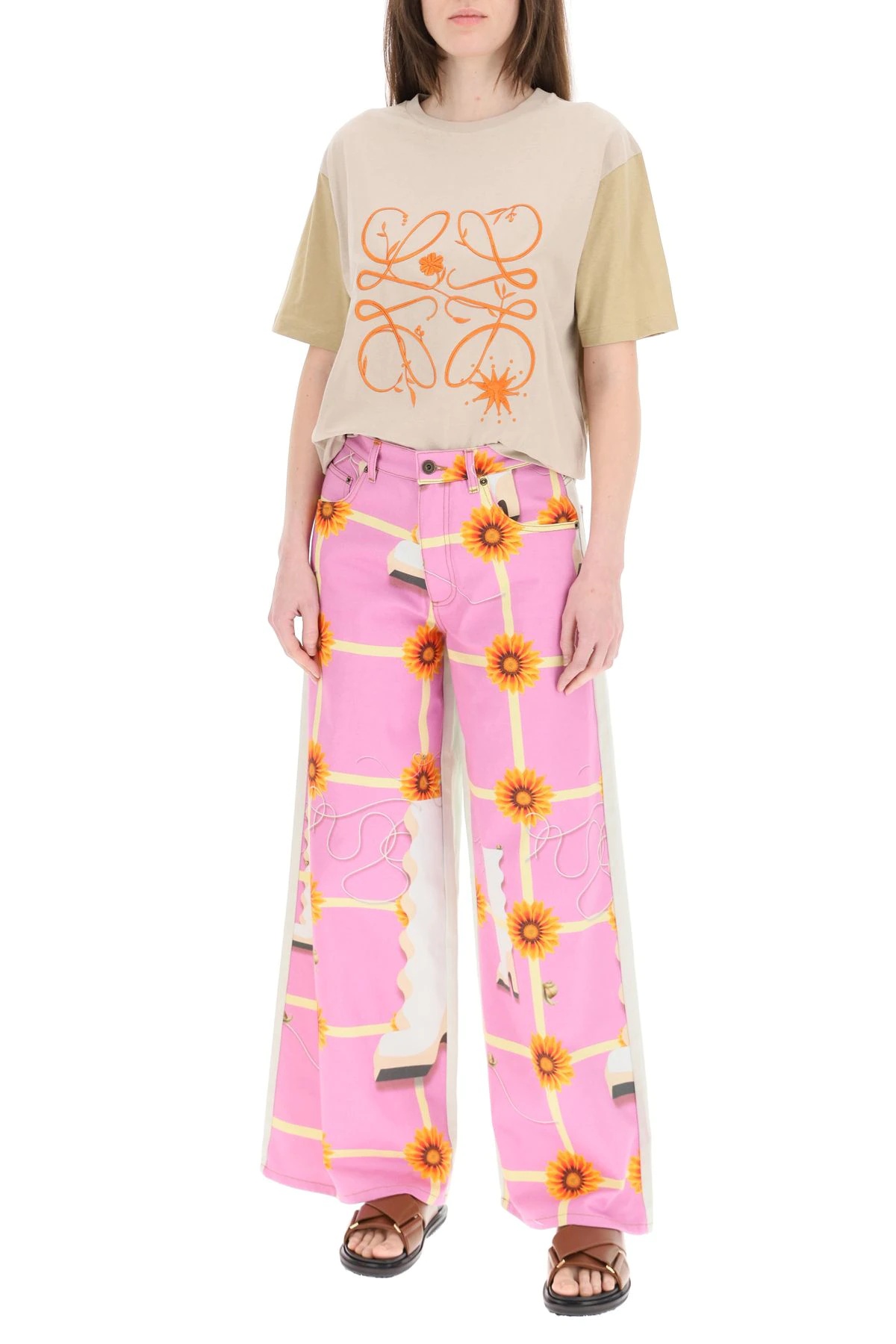 PRINTED FLARED TROUSERS - 2