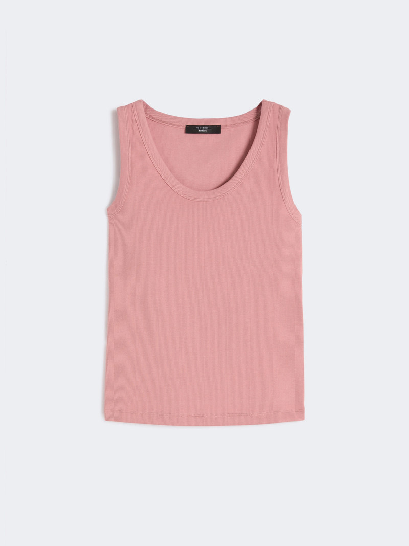 MULTIC Stretch cotton top - ANTIQUE ROSE 1