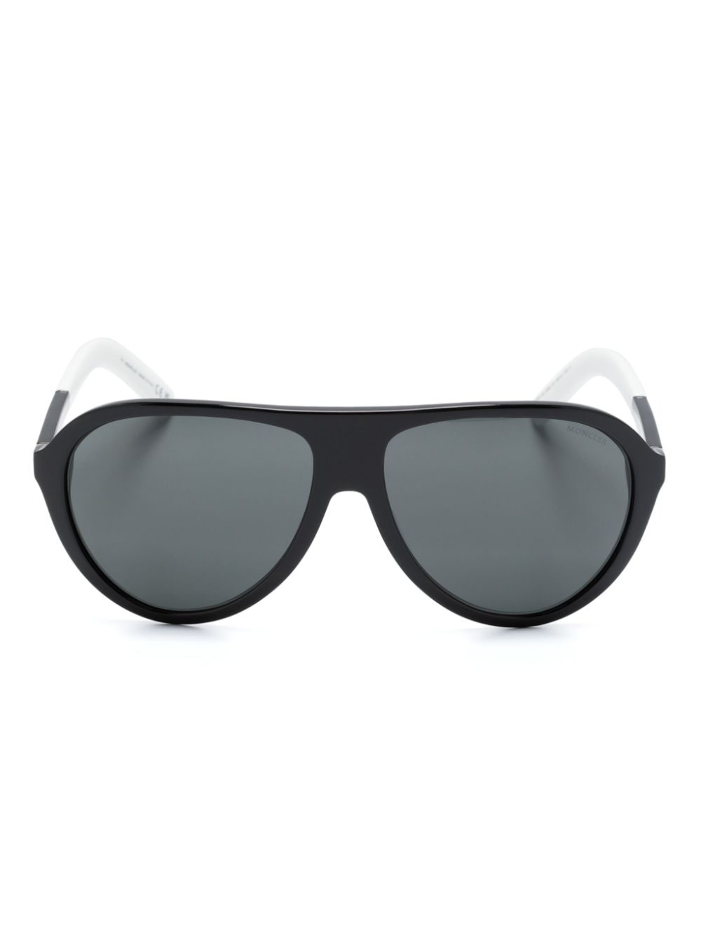 two-tone pilot-frame sunglasses - 1