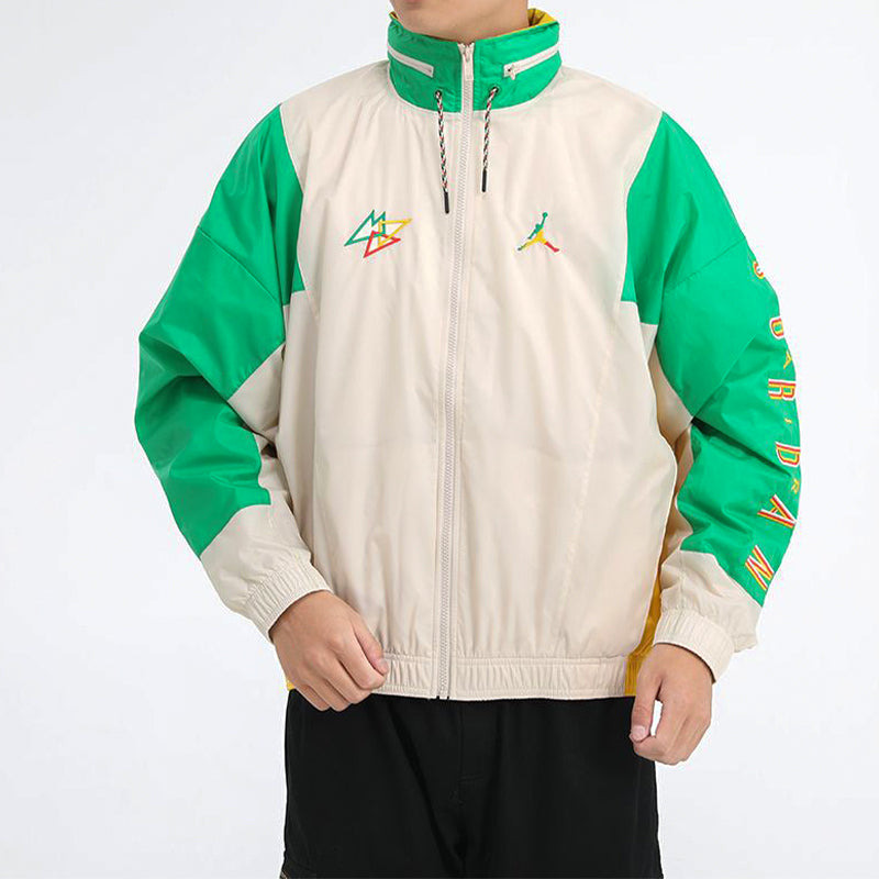 Men's Air Jordan Cardigan Storage Simple Jacket White CK9566-140 - 3