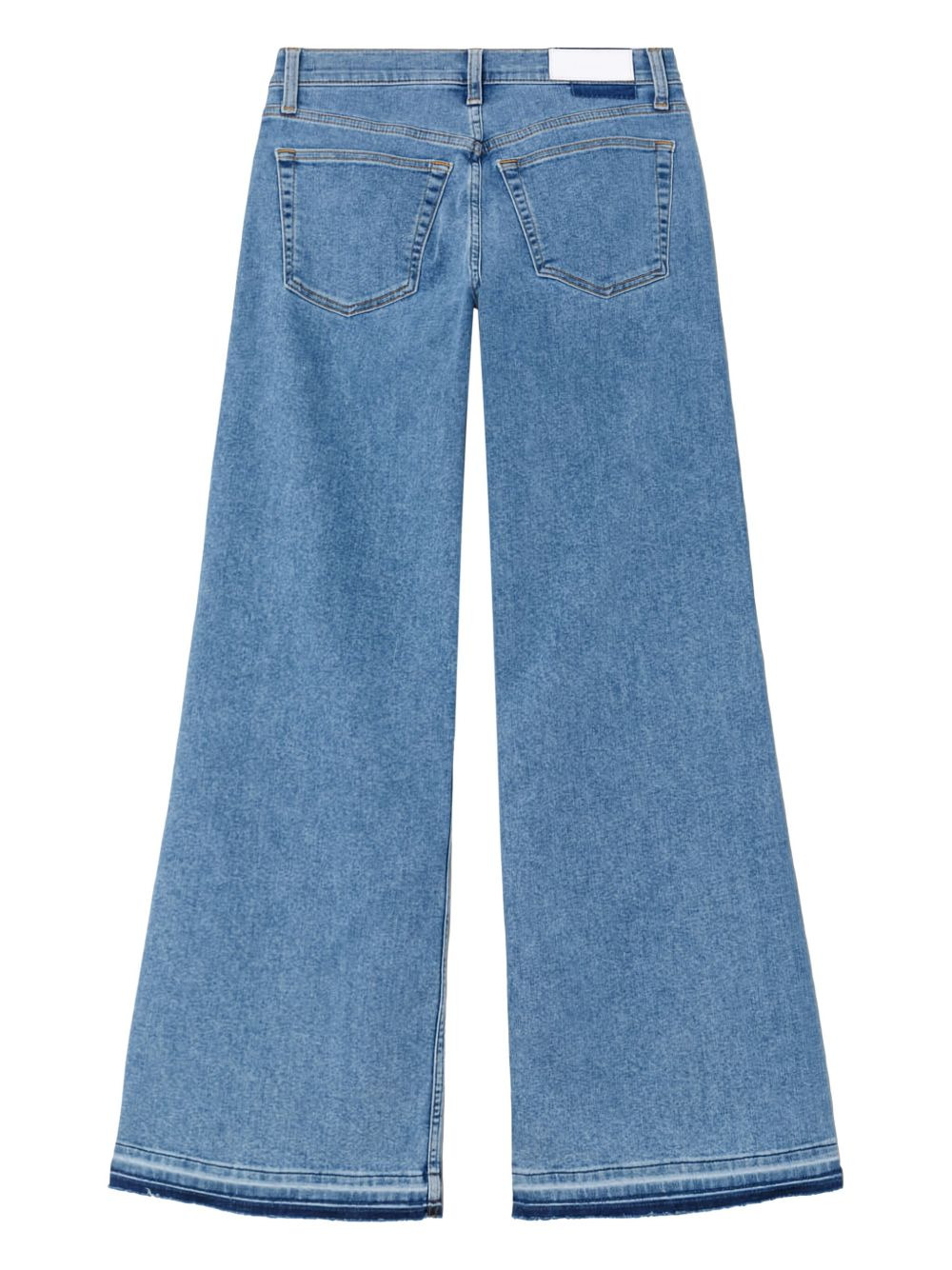 mid-rise frayed-hem jeans - 3