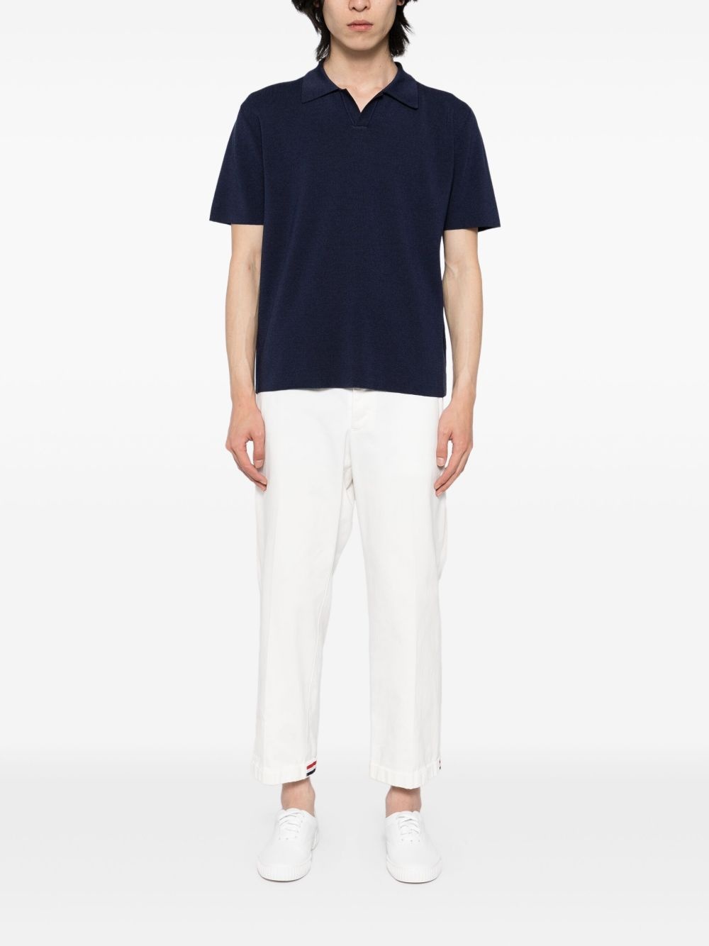 knitted polo shirt - 2