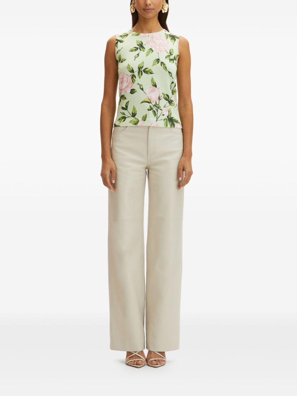 rose-print top - 3