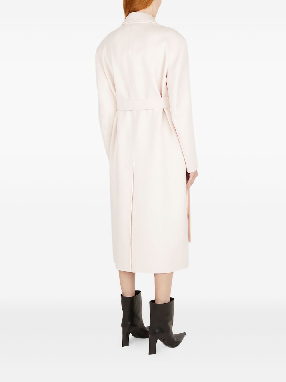 belted double-breasted coat - 4