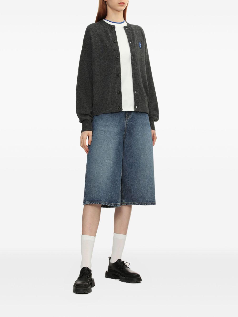Sig; BL Tag logo-patch button cardigan - 2