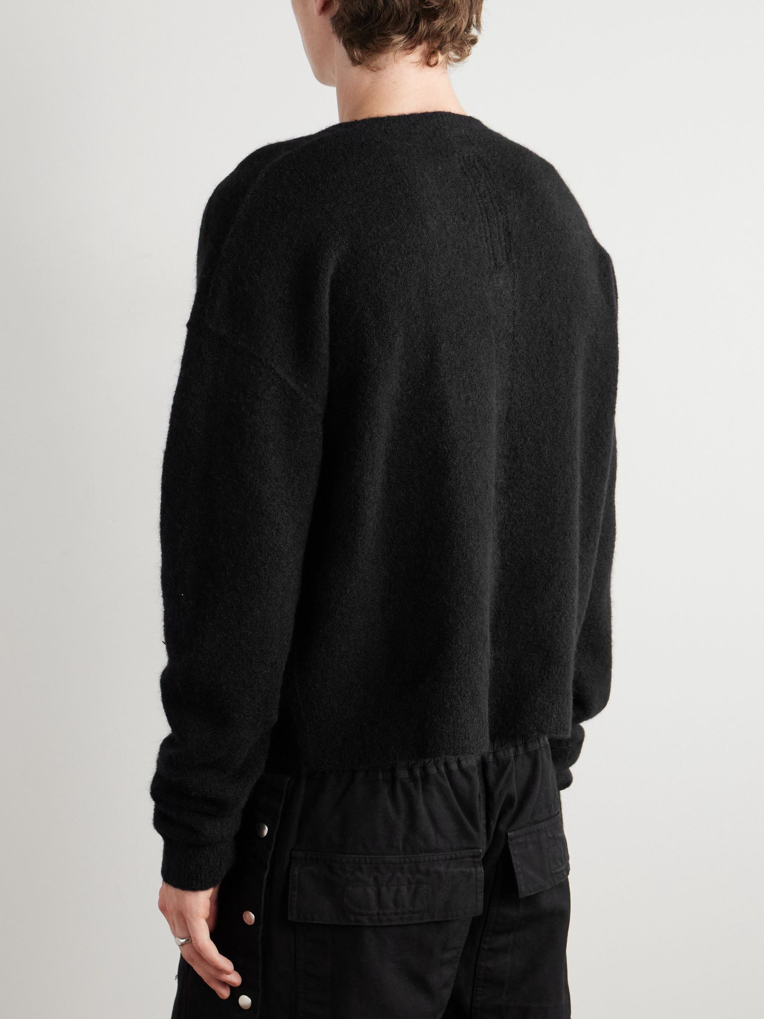 Tommy Brushed-Knit Sweater Black - 3