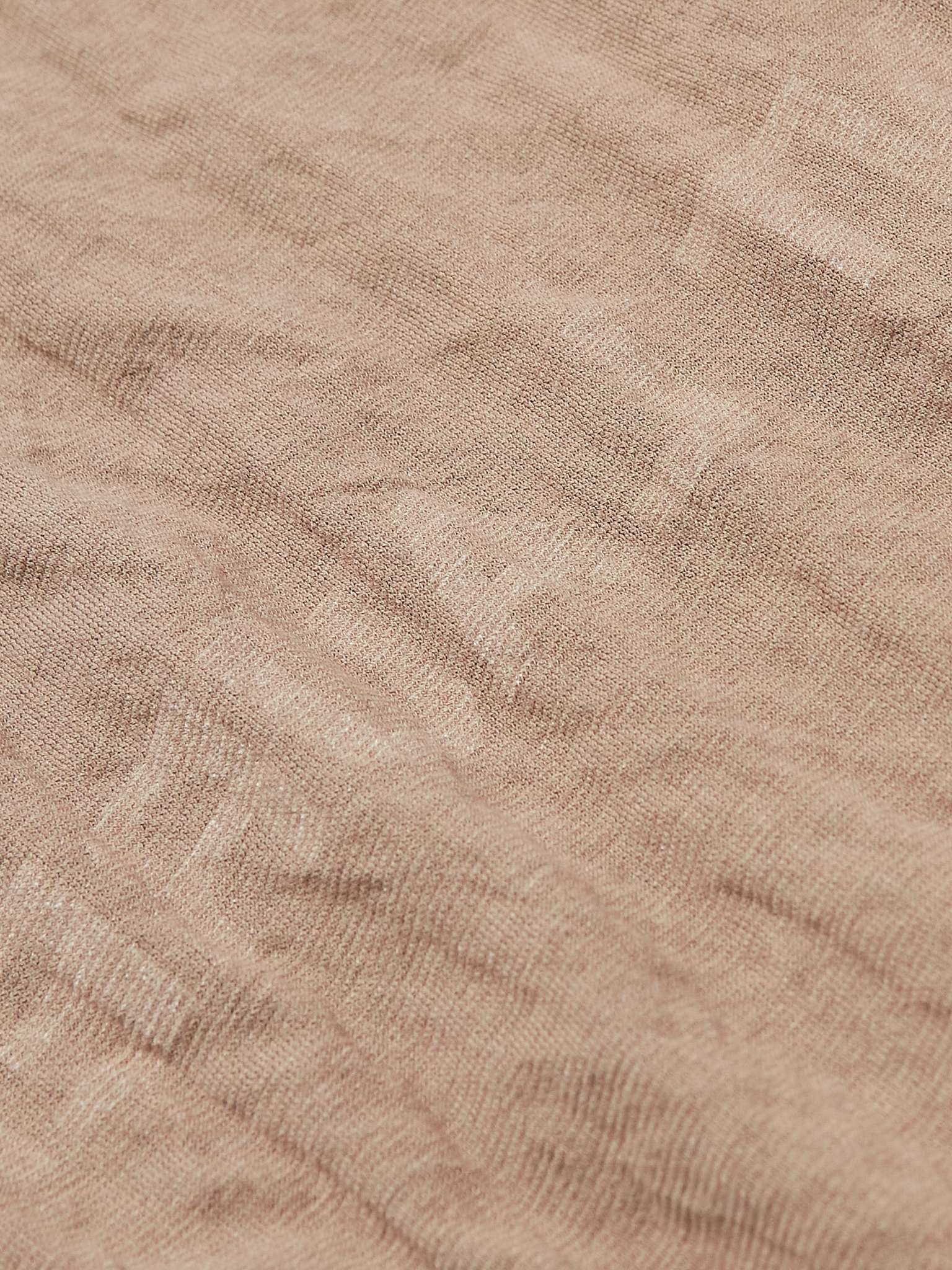 Logo-Print Crinkled Cotton-Blend Jersey T-Shirt - 3