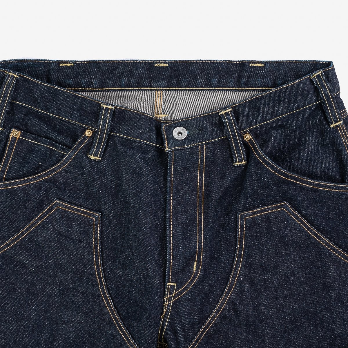 IH-828-IND 14oz Selvedge Double Knee Work Pants - Indigo - 6