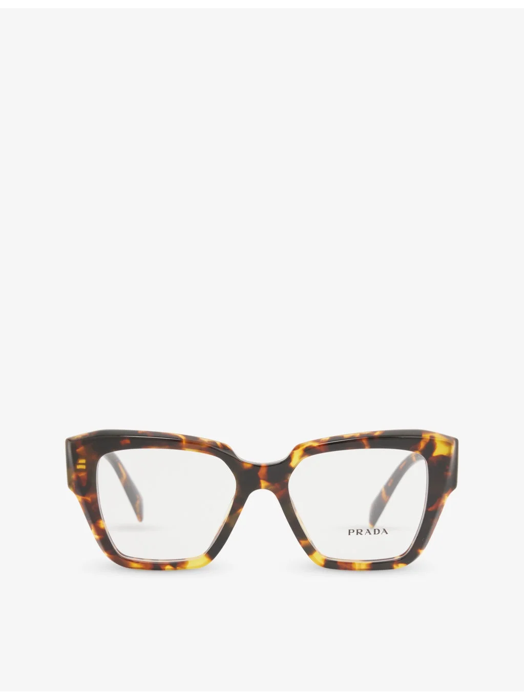 PR 09ZV tortoiseshell-effect square-frame acetate optical glasses - 1