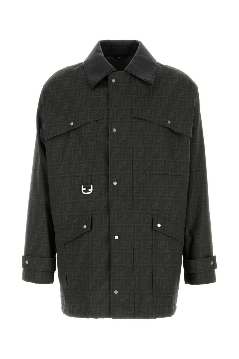 Fendi Single-Breasted Blouson With Shirt Collar - 1