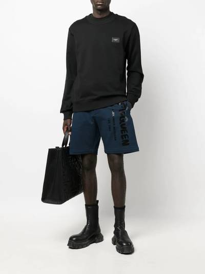 Alexander McQueen jersey logo-print shorts outlook