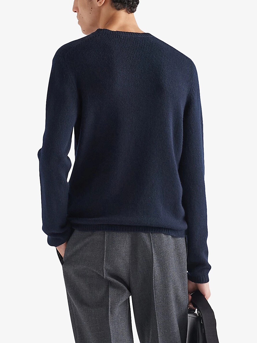 Crewneck regular-fit cashmere jumper - 4
