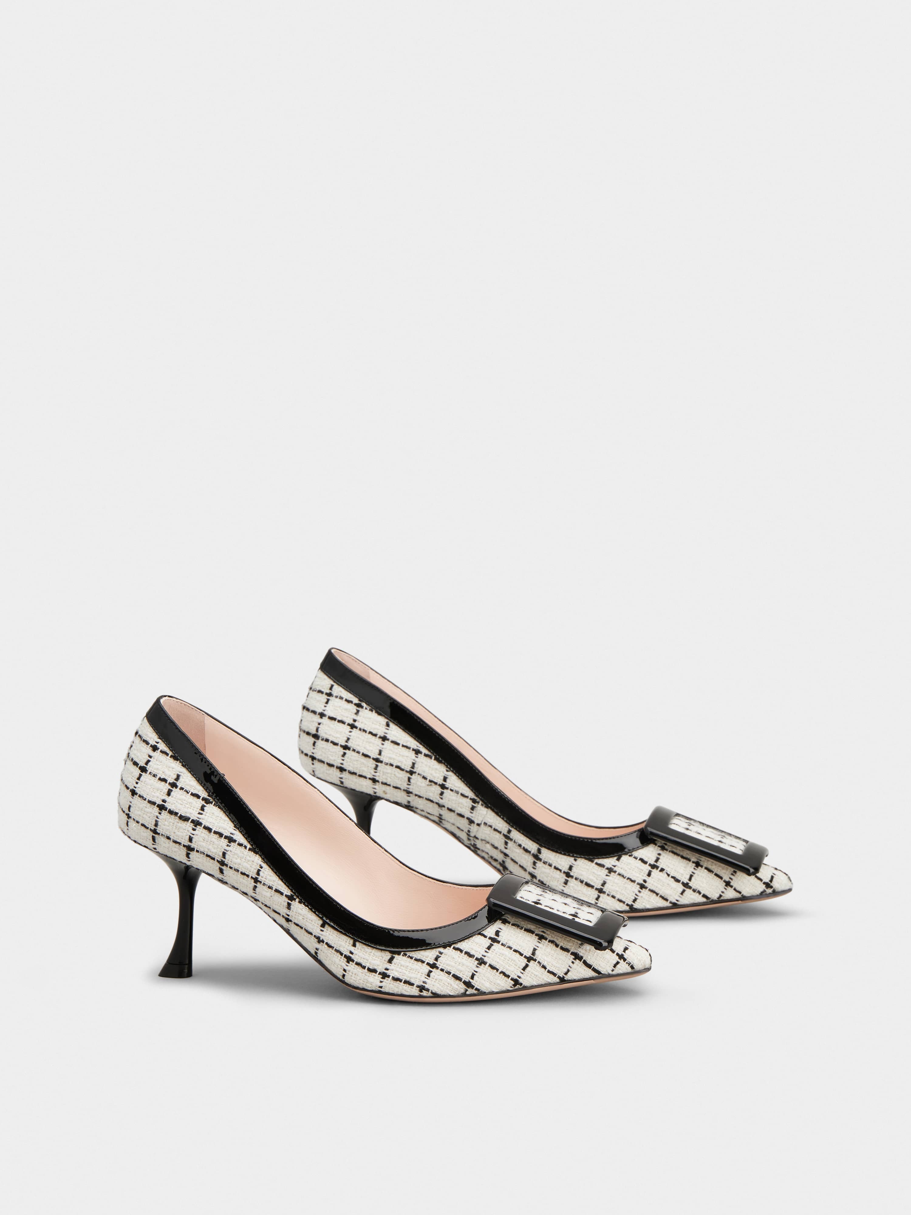 Viv' in The City Pumps in tweed - 2