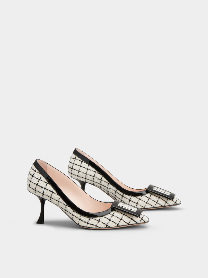 Roger Vivier Viv' in The City Pumps in tweed outlook
