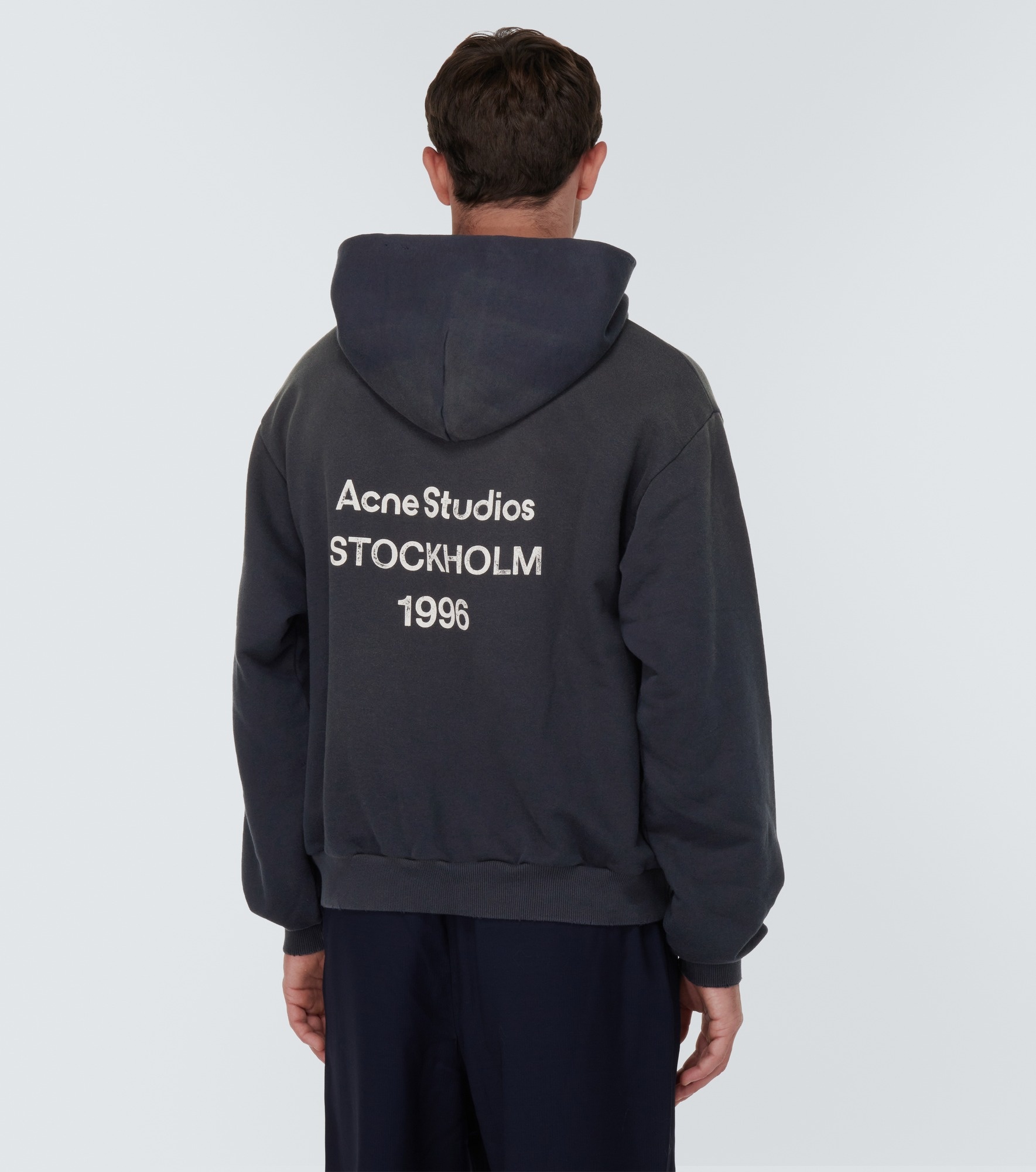 Logo cotton-blend hoodie - 4