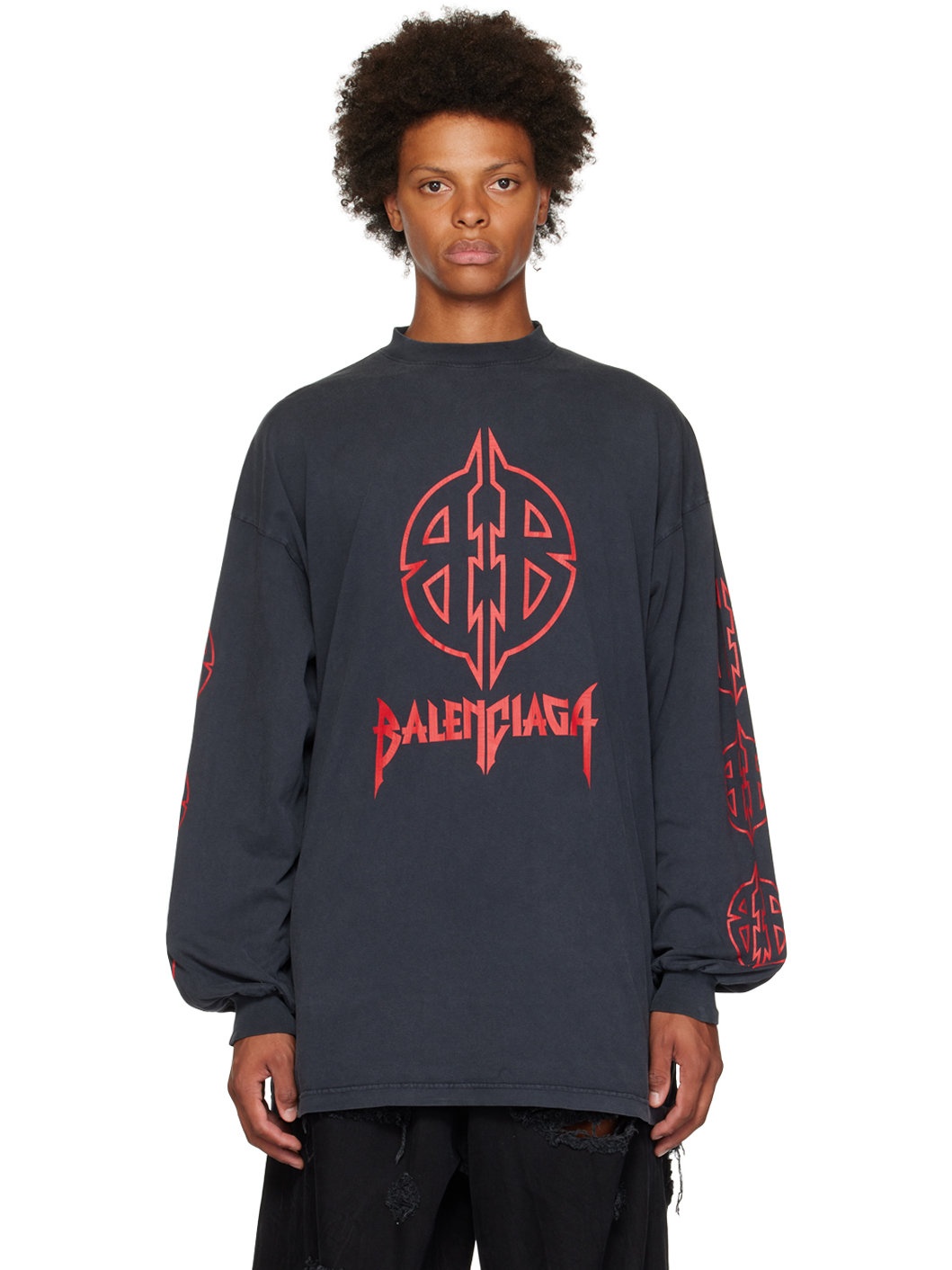 Balenciaga x Yeezy DMX, A Tribute Longsleeve store T-Shirt Faded Black