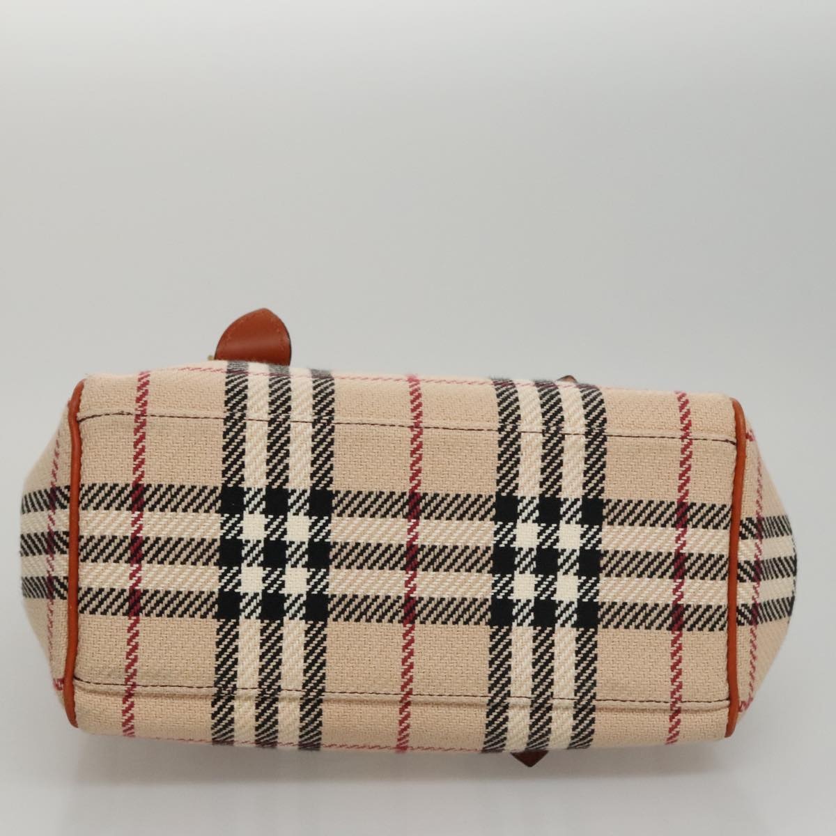 Burberry Nova Check Hand Bag Canvas Beige - 6