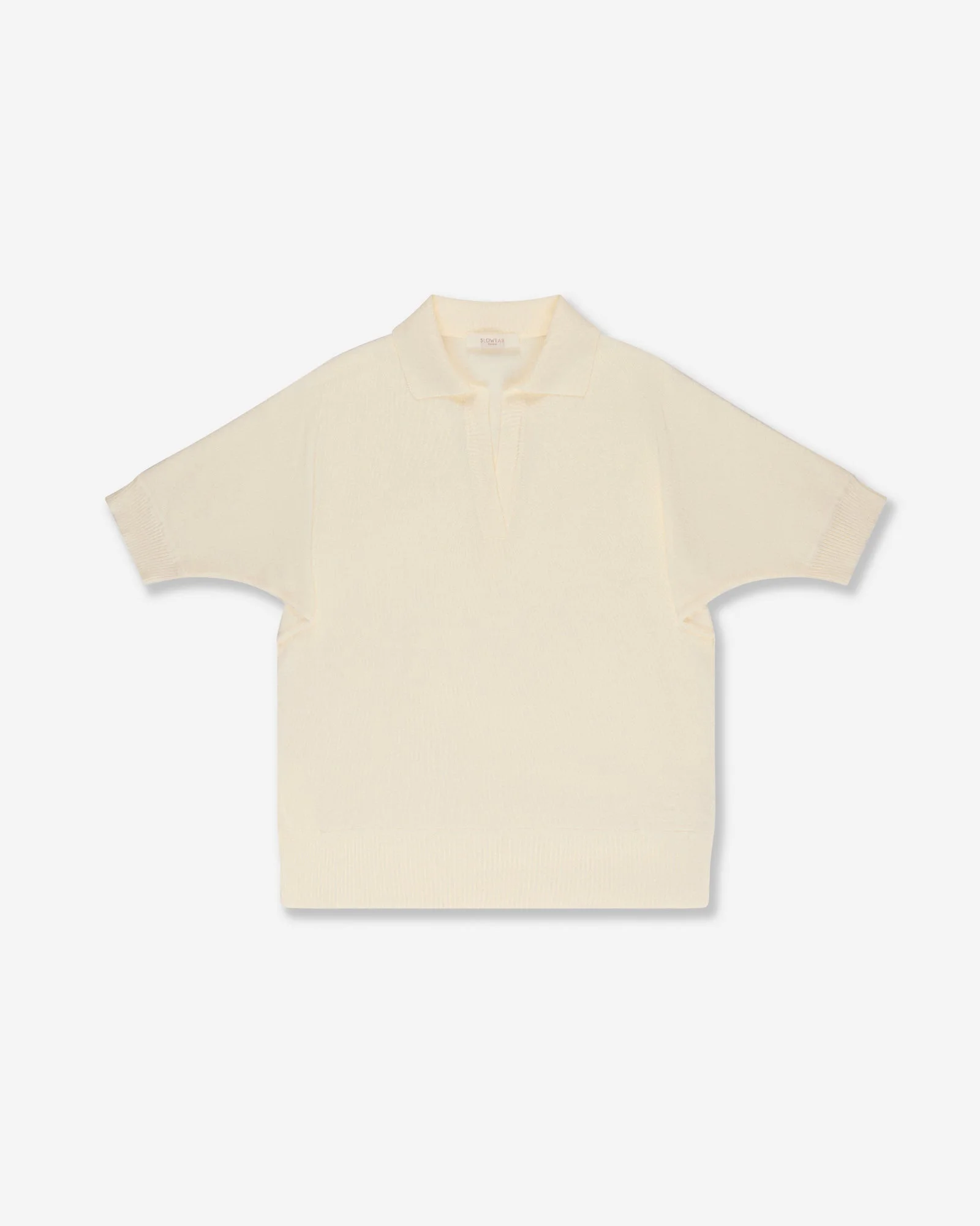 Regular fit cotton crêpe polo shirt - 1