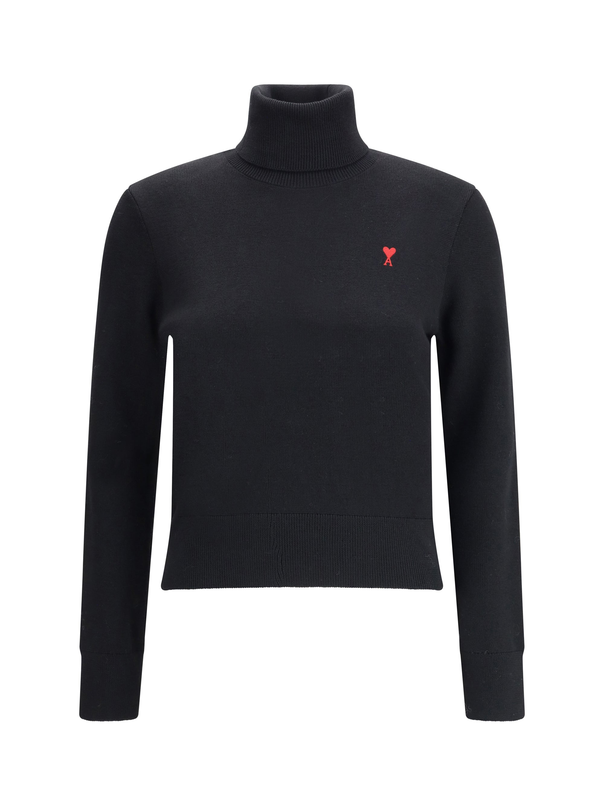Ami Paris Women Ami De Coeur Turtleneck Sweater - 1