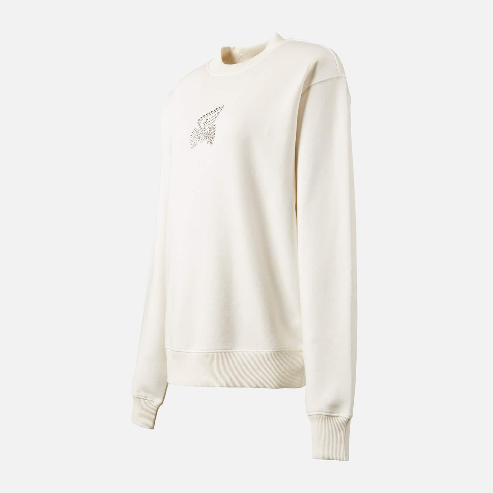 Round Neck Sweatshirt White - 4