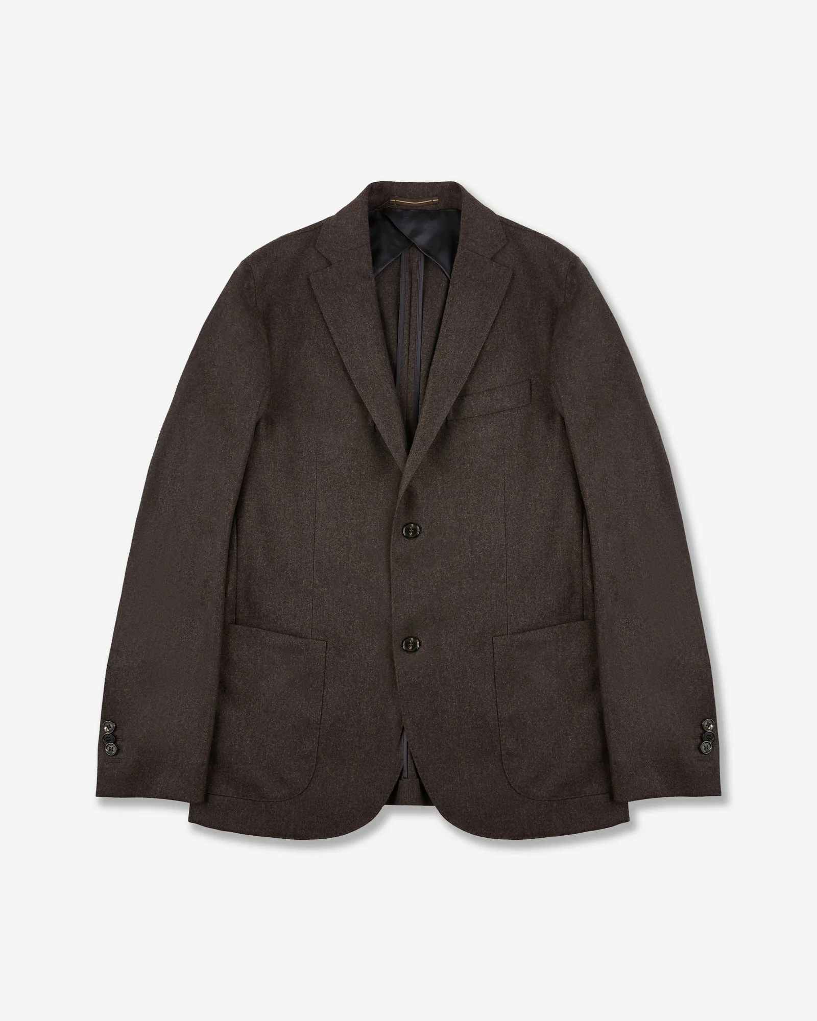 Slim fit wool and cashmere flannel jacket - 1