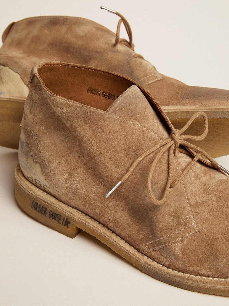 Noel ankle boots in caramel-colored suede 3