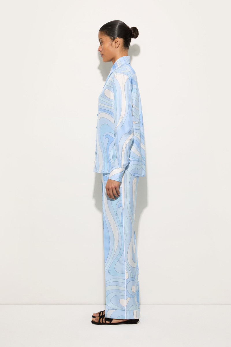 MARMO PRINT SILK PANTS 3