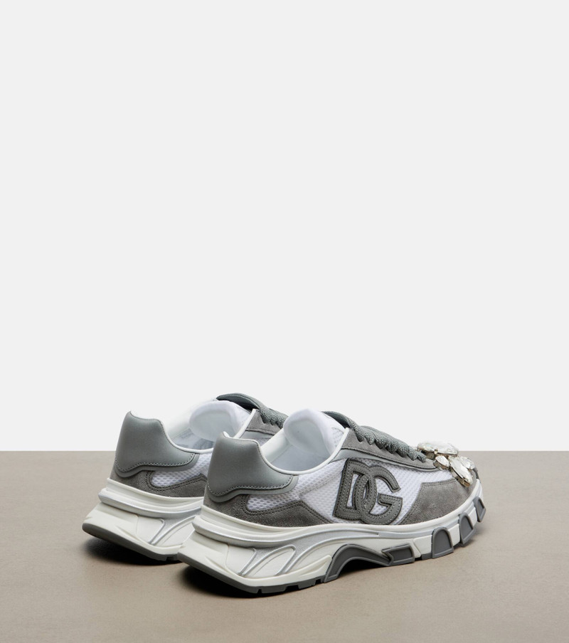Dolce & Gabbana DG Country Road suede-trimmed sneakers outlook