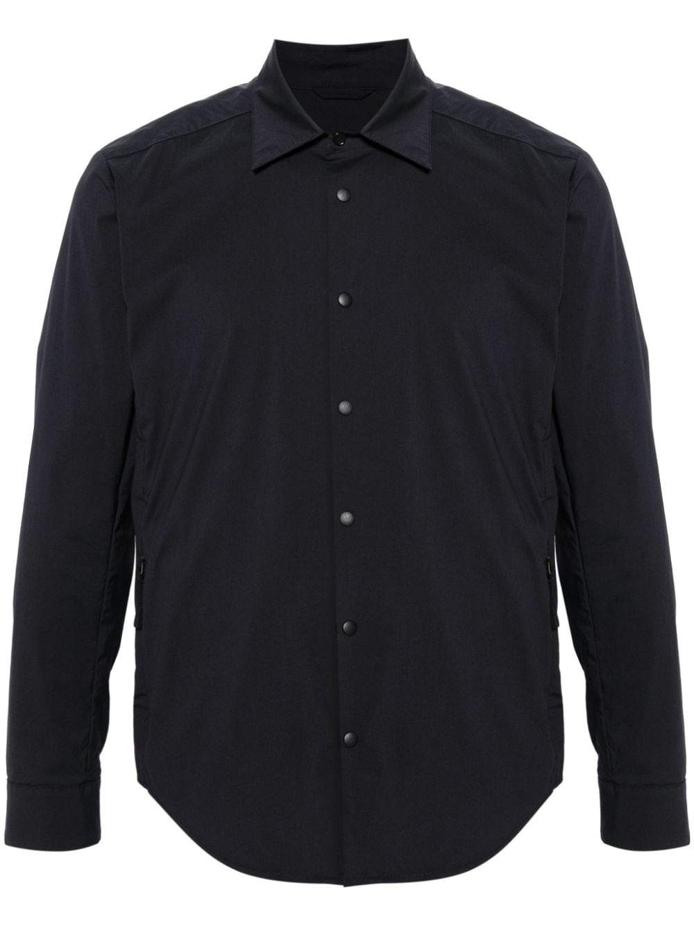 pocket-detailed poplin shirt - 1