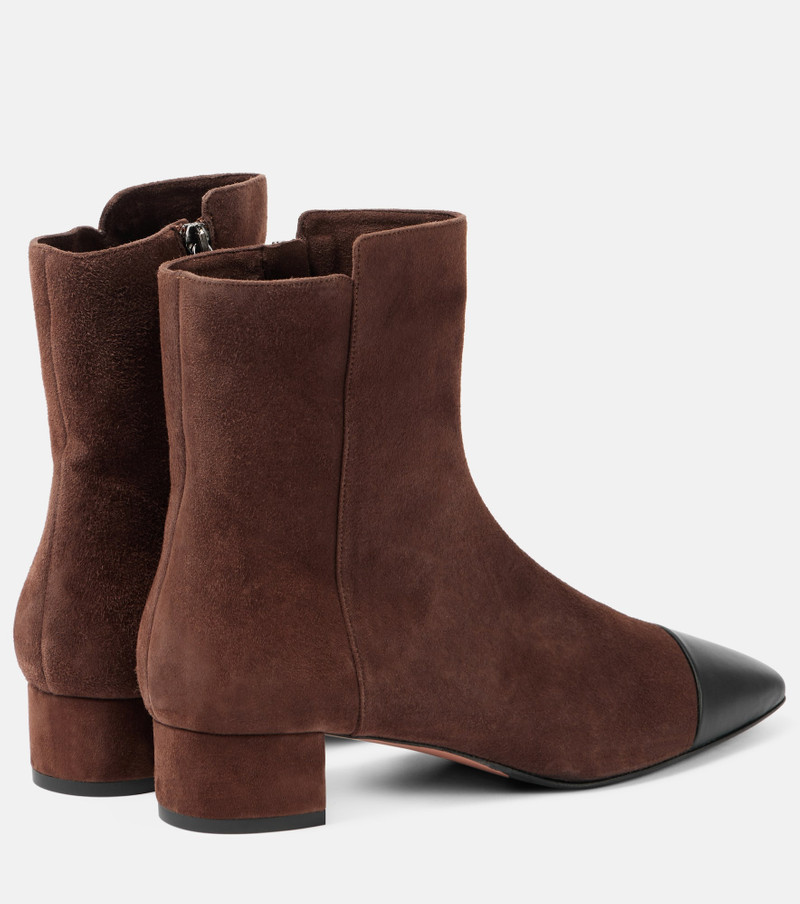 AQUAZZURA French Flirt 35 suede ankle boots outlook