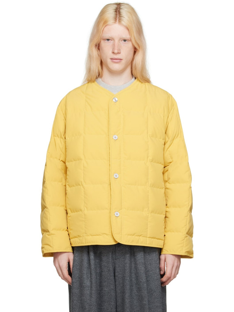 Jil Sander – Recycled Polyester Down Jacket Olive Gold - 1
