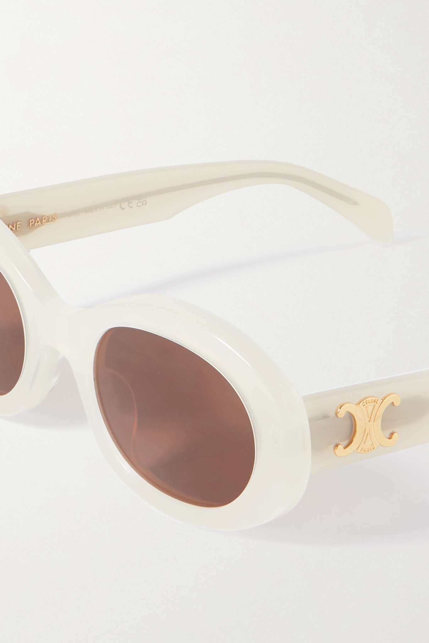 Oval-frame acetate sunglasses - 4