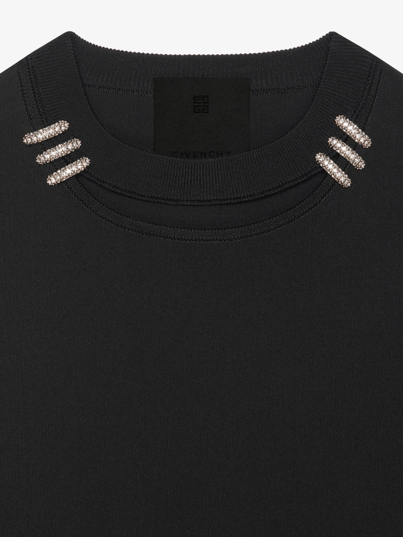 SWEATER IN PUNTO MILANO WITH CRYSTAL DETAILS 5