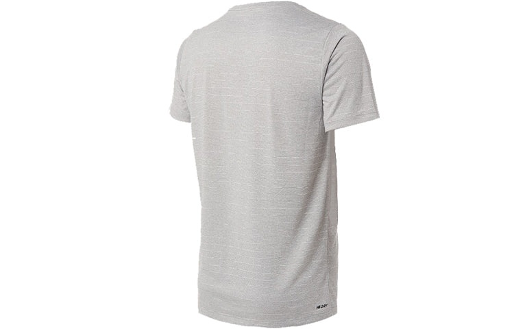 New Balance Men's New Balance Casual Sports Round Neck Short Sleeve Gray AMT01012-AG - 2