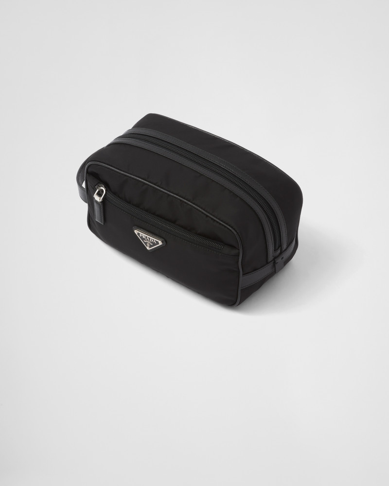 Prada Re-Nylon and Saffiano leather travel pouch outlook