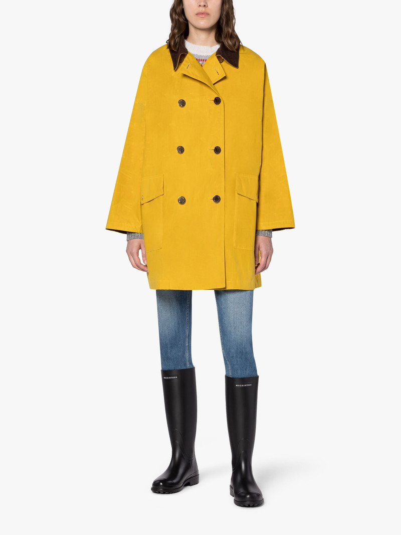 Mackintosh HUMBIE YELLOW WAXED COTTON OVERCOAT outlook