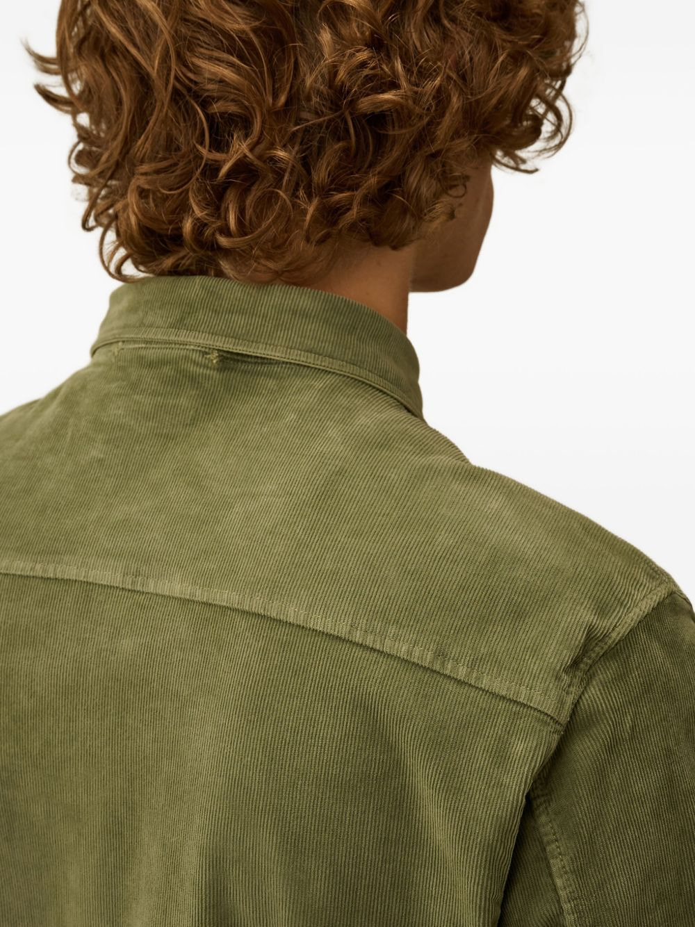 corduroy patch-pocket shirt - 4