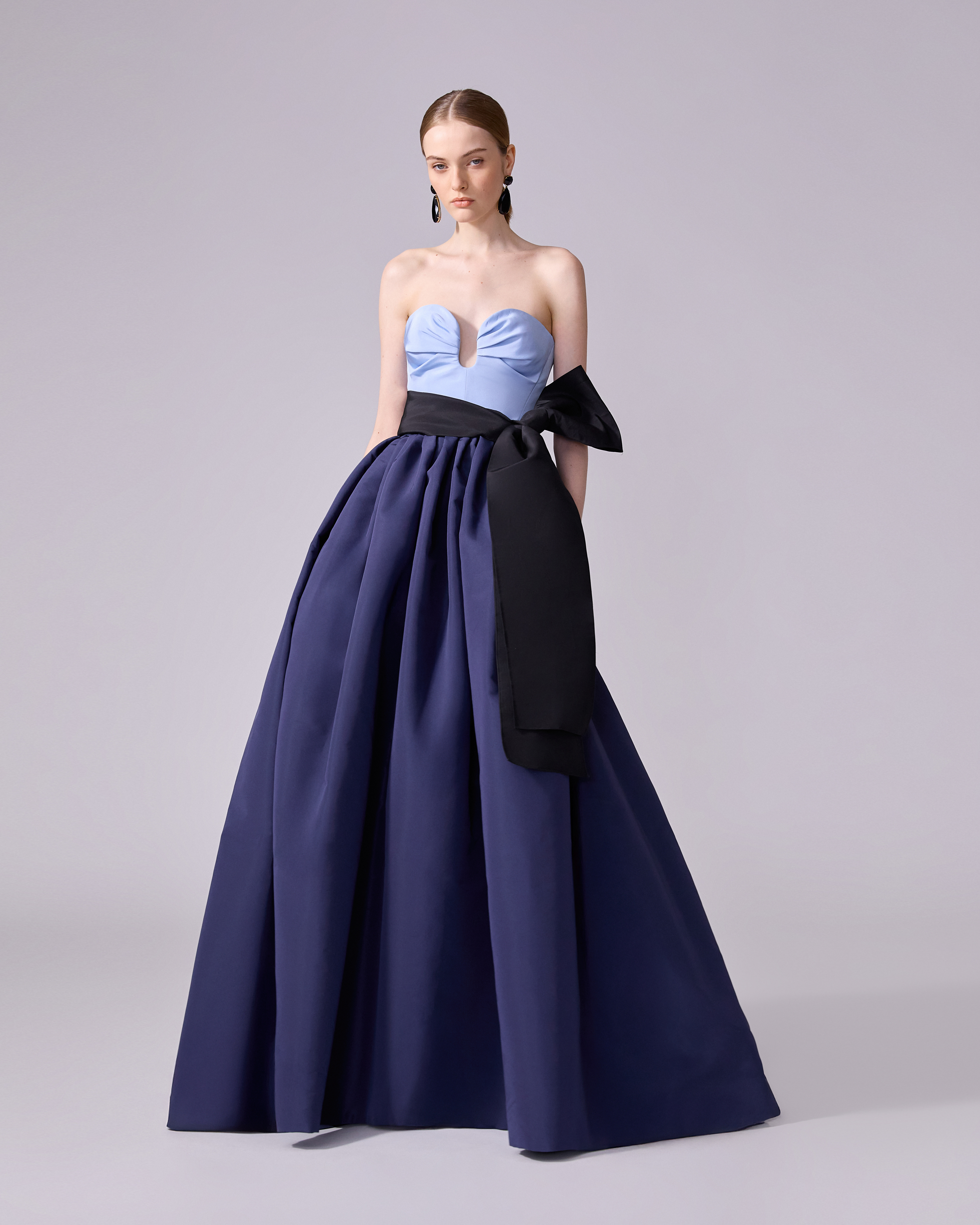 Sweetheart Gown With Sash - 2