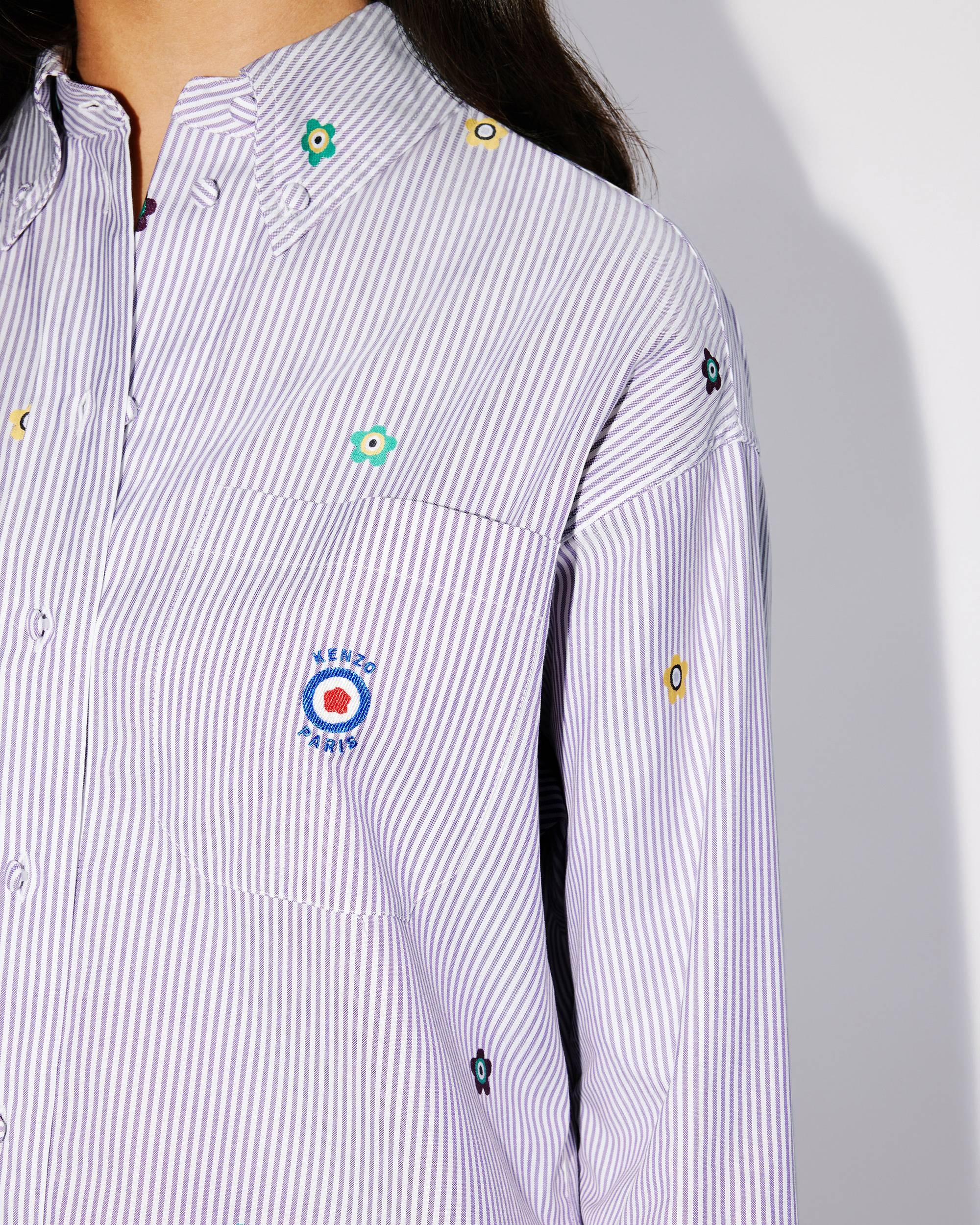 'KENZO Target' striped shirt dress - 8