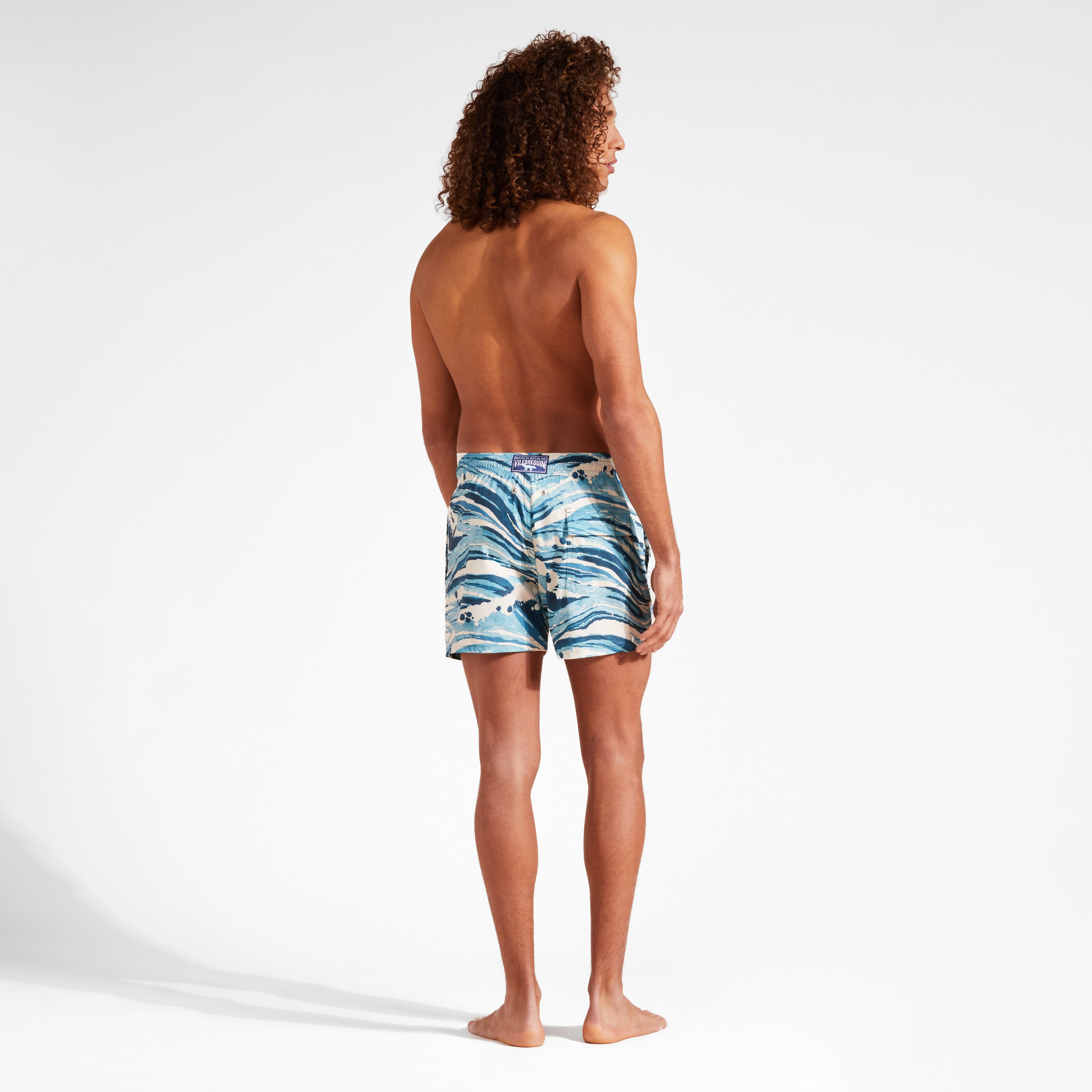 Men Stretch Swim Trunks Wave - Vilebrequin x Maison Kitsuné - 4