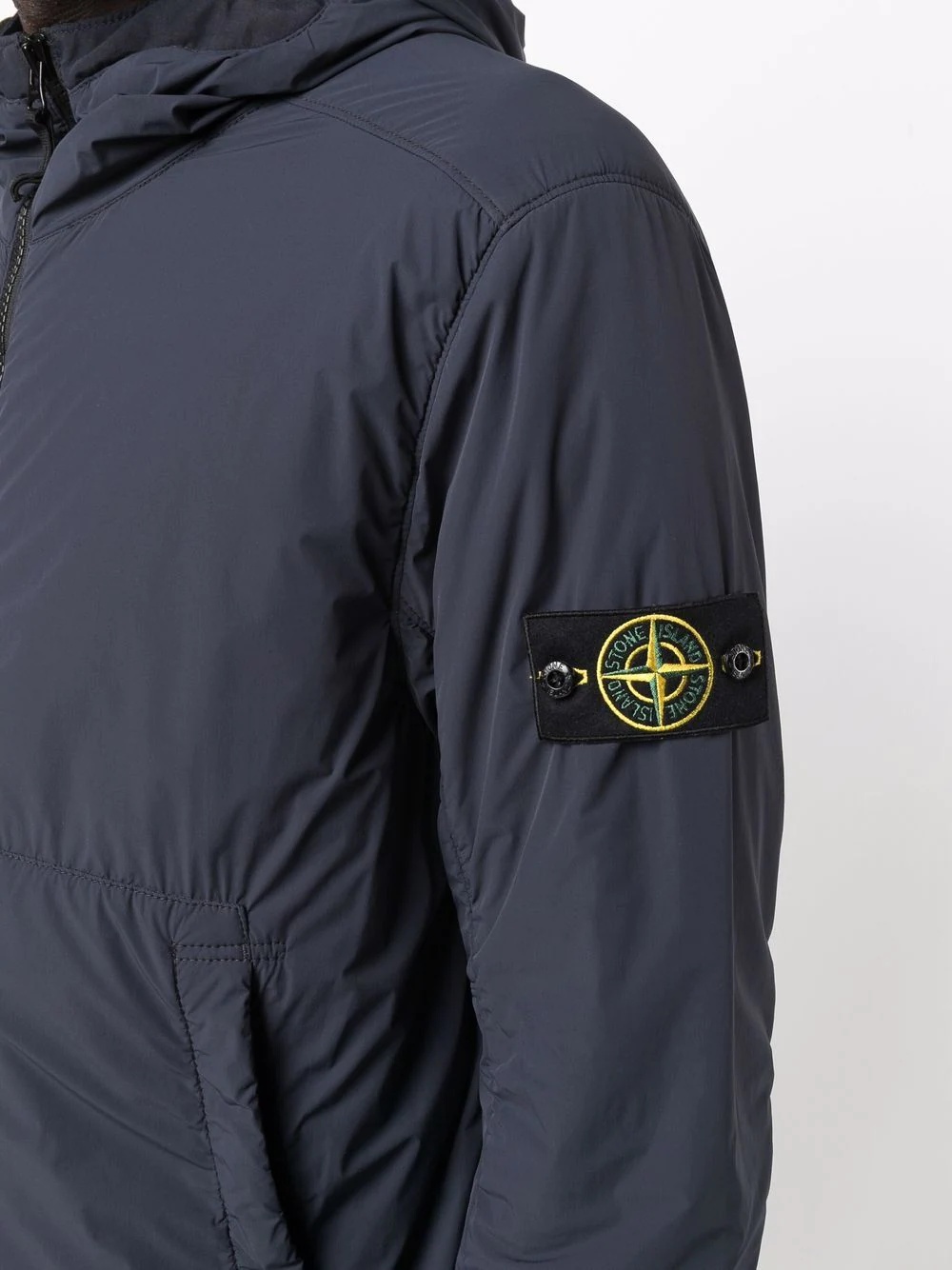 logo-patch hooded jacket - 5