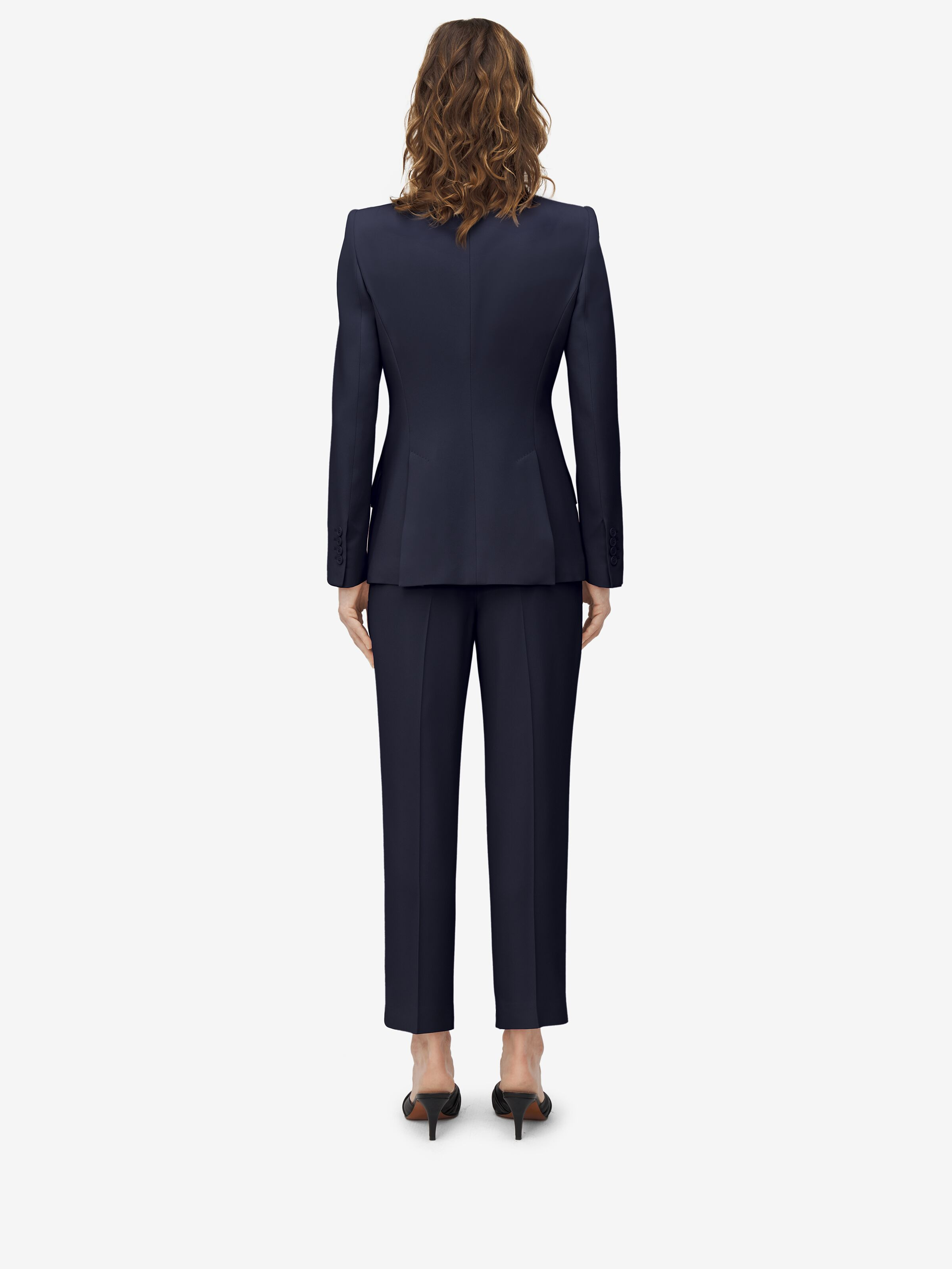 Leaf Crepe Cigarette Trousers - 4