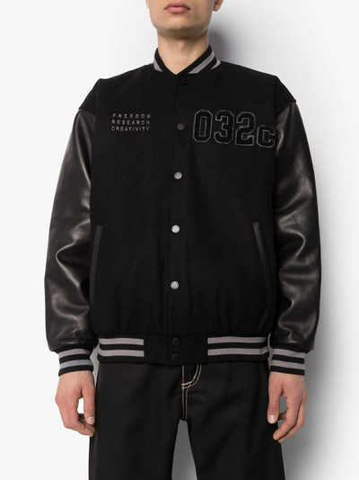 032c logo varsity bomber jacket outlook