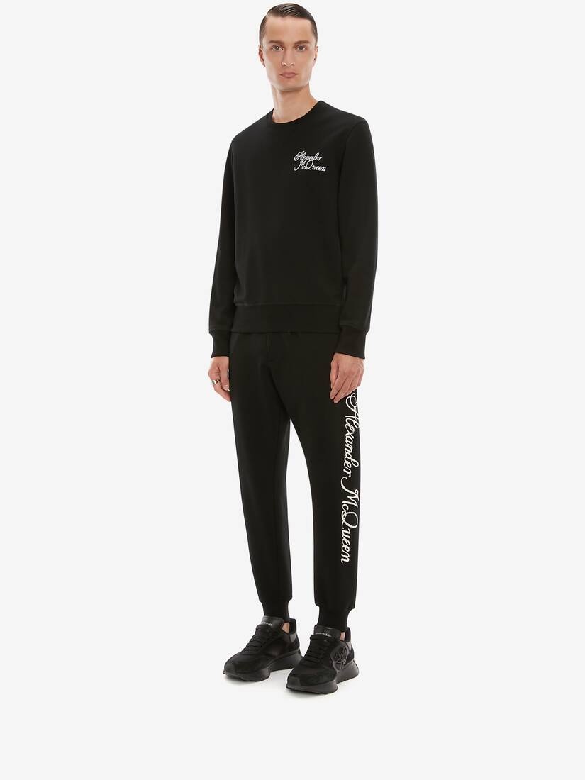 Blake Illustration Joggers in Black/ivory - 3