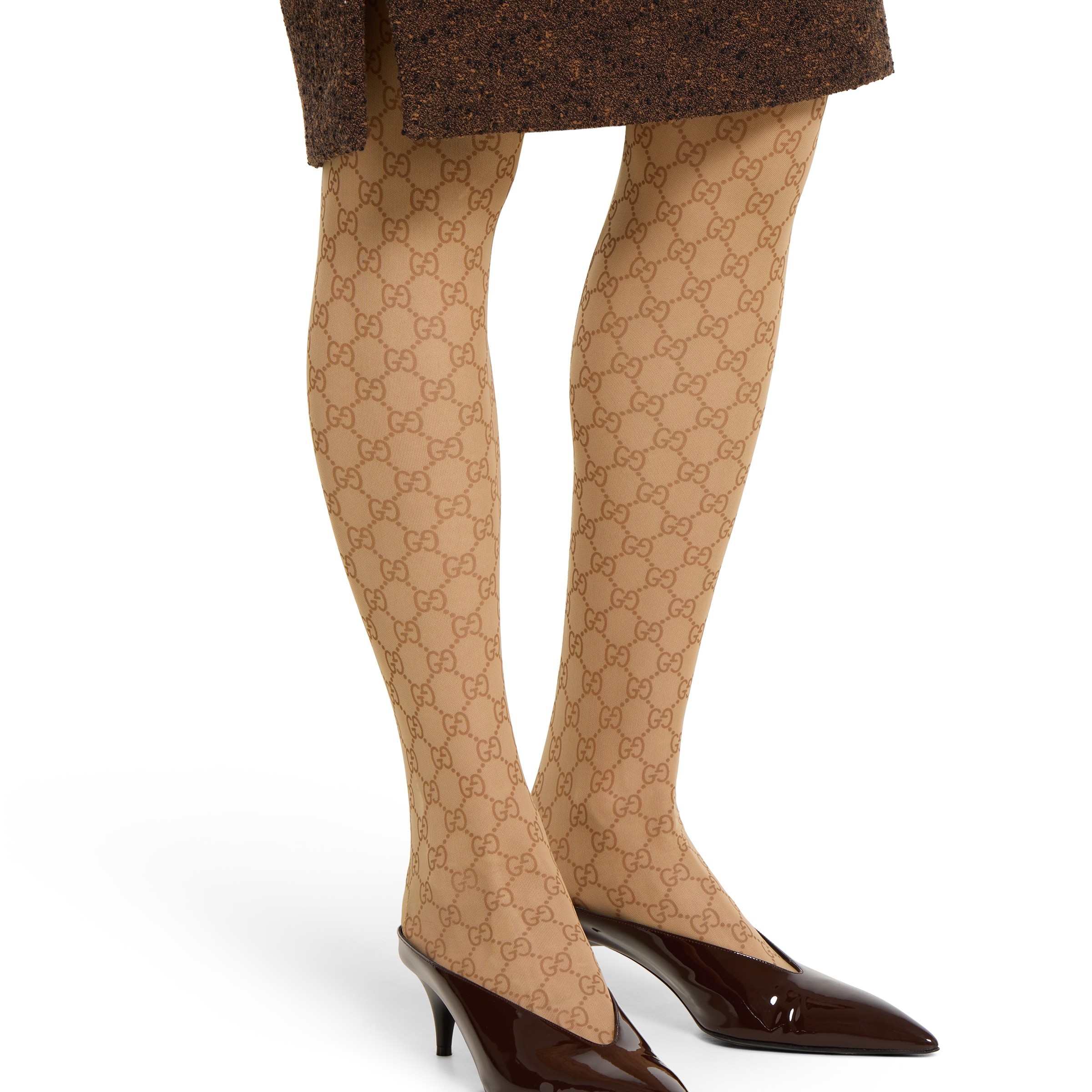 Printed stretch nylon tights - 3