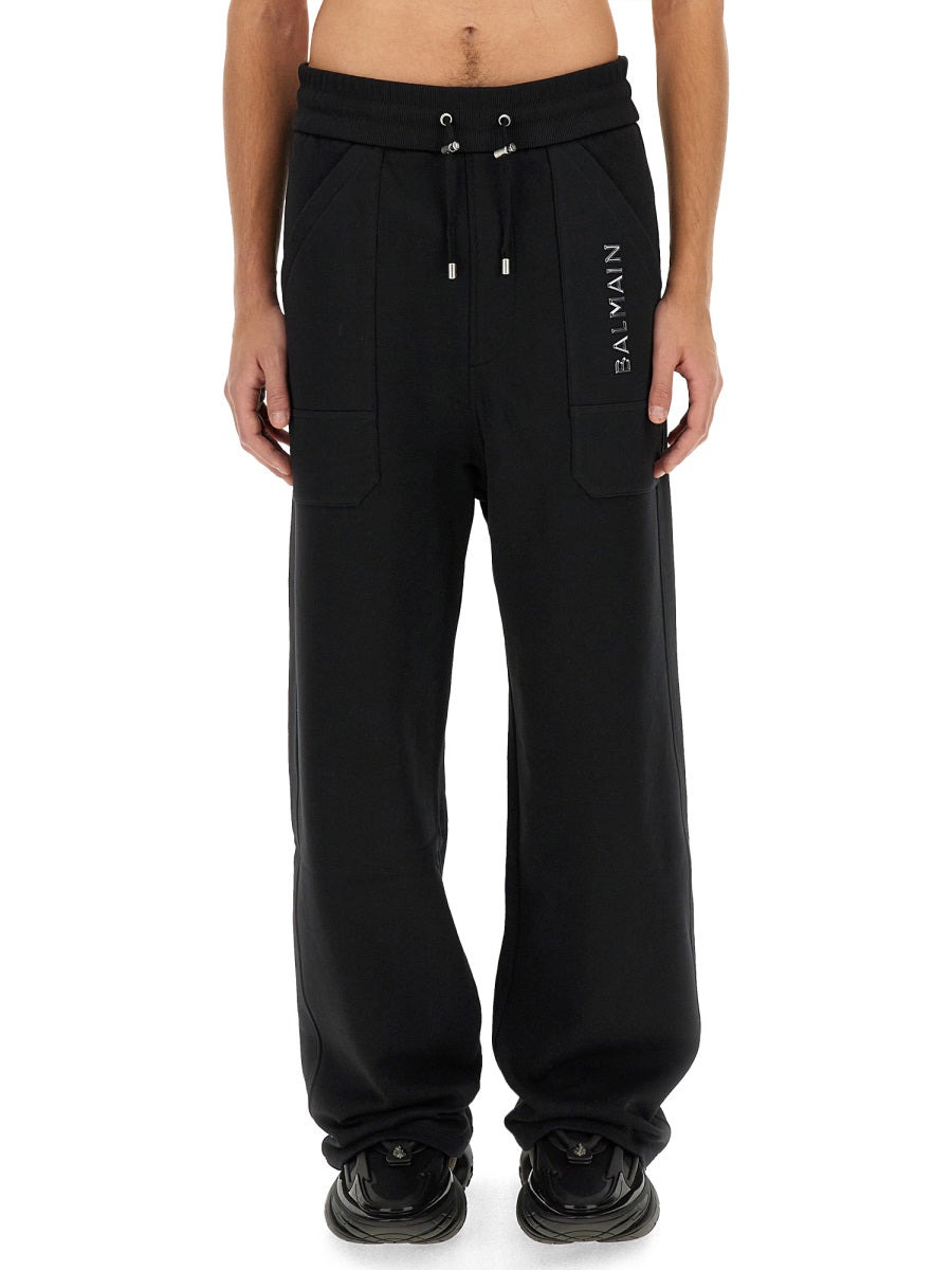 Balmain Men Jogging Pants With Logo - 1