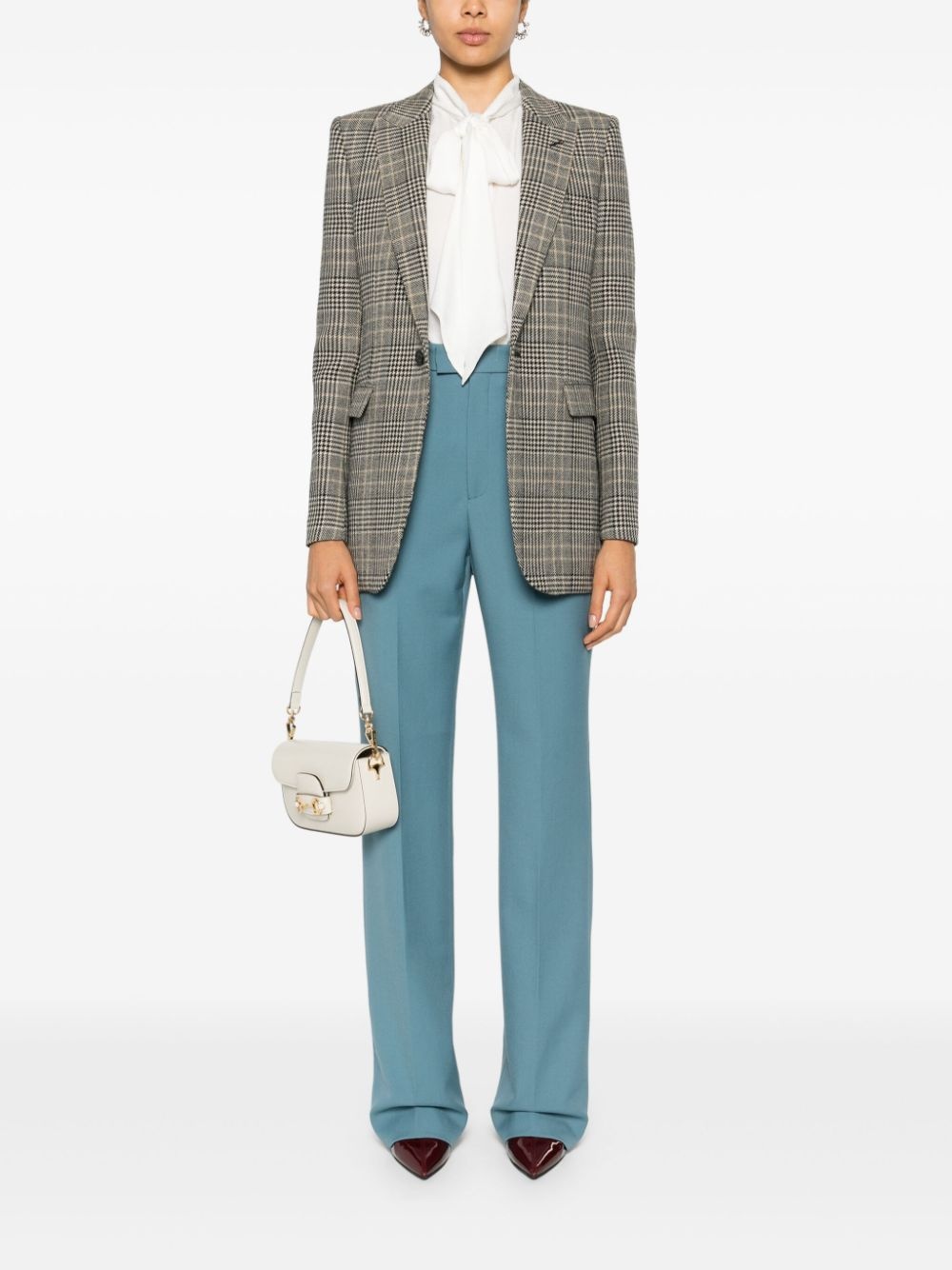 Horsebit wool trousers - 2
